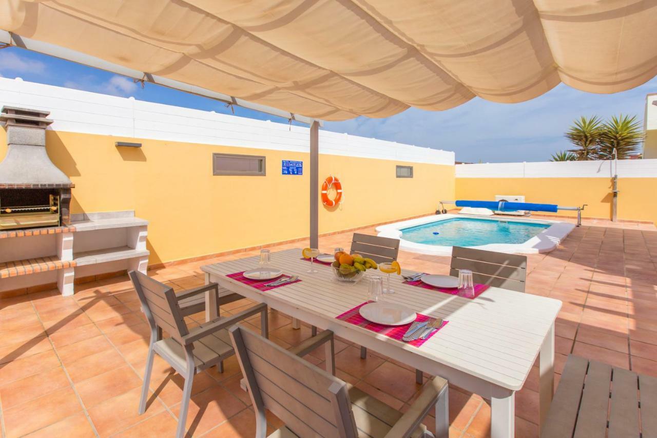 Villa Bella Lucia 3. Piscina Climatizada, WiFi, BBQ. Corralejo Esterno foto